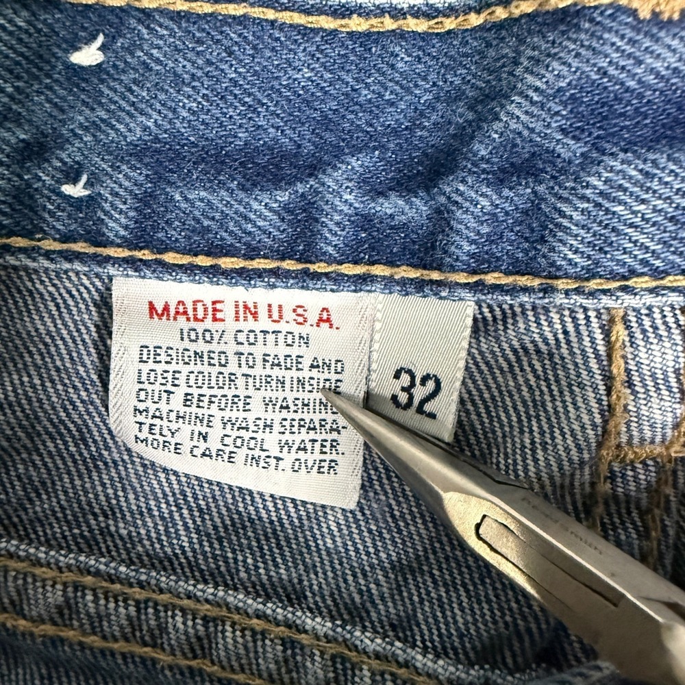 Vintage 90s Calvin Klein‎ Jeans 30x31 Made in USA Blue Straight Bootcut Denim - Picture 3 of 12